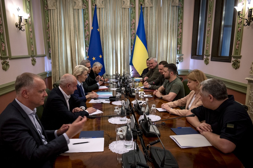 Official photo of the press team of the President of Ukraine