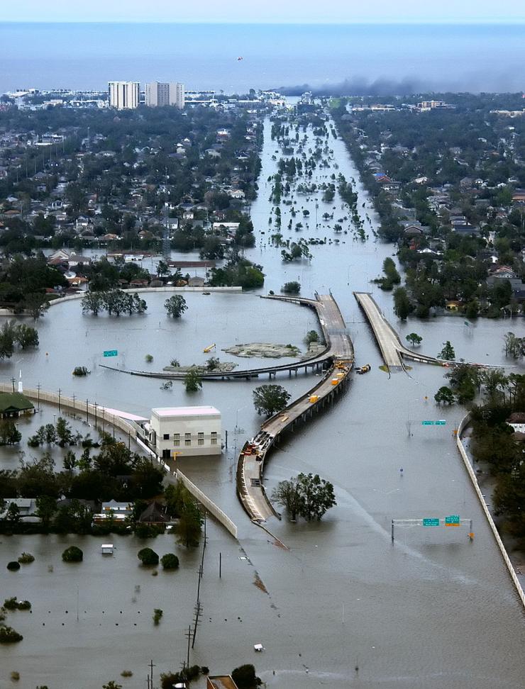 New Orleans under water, 2005. Photo: FEMA